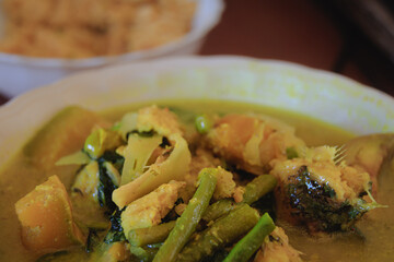 Samlor kako or samlor korkor, traditional soup dish from Cambodia, which is often considered as one...