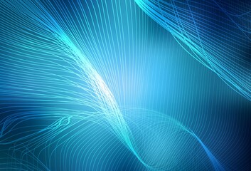 Light BLUE vector blurred bright template.