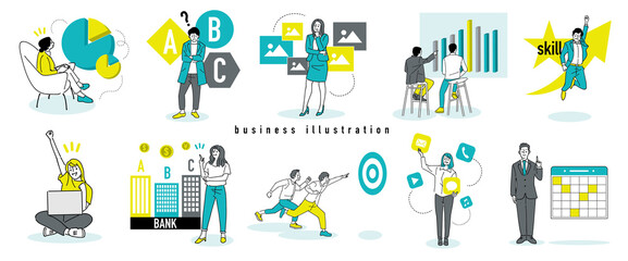 人物おしゃれイラスト素材