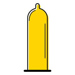 Condom icon, health protection rubber symbol, preventation web sign design vector illustration