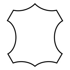 Leather skin fashion icon, animal material graphic sign, texture design vector illustration