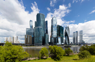 Fototapeta premium View of the Moscow International Business Center 