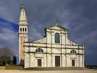 Fototapeta na wymiar Church of St. Euphemia in Rovinj. Istria. Croatia.