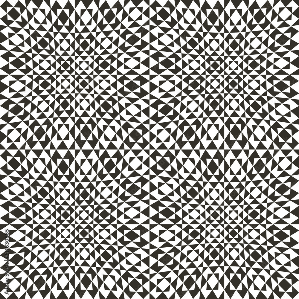 Poster black and white checkered wavy fabric. print and various surfaces. design and decoration with checke