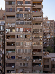 Urban scene from the Dokki area in Giza, Cairo, Egypt.