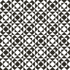 Black and white checkered tiles. Vector seamless surface for the design of pillows, notebooks, cups and interior items.