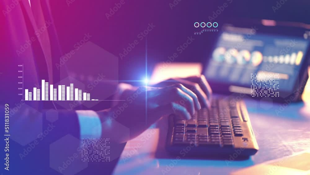 Poster global finance business crypto stock exchange price data graph chart, financial data analytics busin