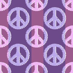 Seamless peace pattern for kids and gifts and cards and linens and fabrics and wrapping paper