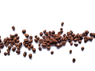 coffee beans isolated on white background