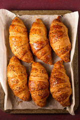 Chubby croissants, top view