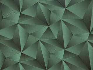 Geometric abstract background in embossed triangular and polygonal style