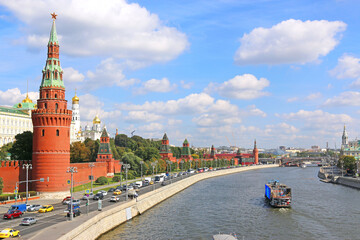 Fototapeta na wymiar モスクワの街並み　クレムリンとモスクワ川