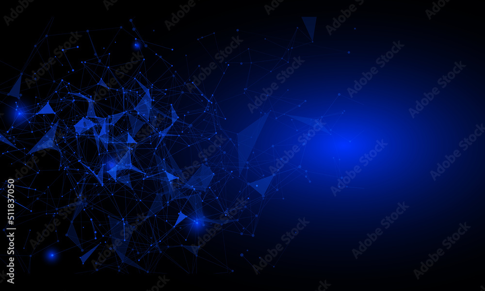 Poster abstract futuristic polygonal geometric line texture scifi technology concept background