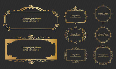 luxury vintage retro frame