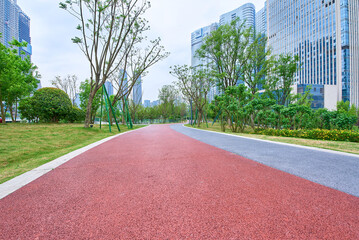 Rubber track in Jiaozi Park, Chengdu, China