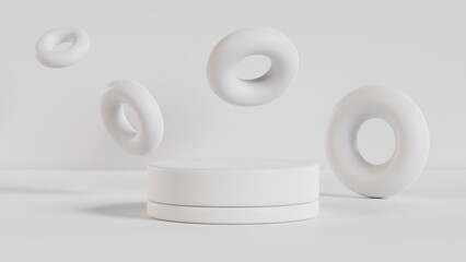 Premium Product Photography Scene platform 3d rendering