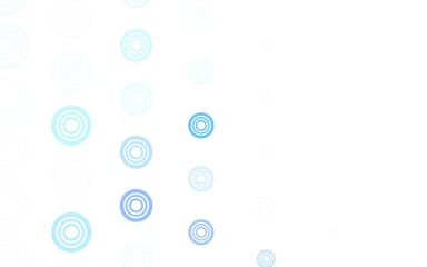 Light BLUE vector pattern with spheres.