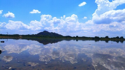lake and clouds