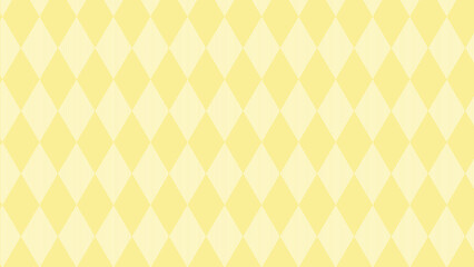 レモンイエローの菱形模様縞々16：9
