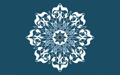 beautiful and colorful hand drawn mandala