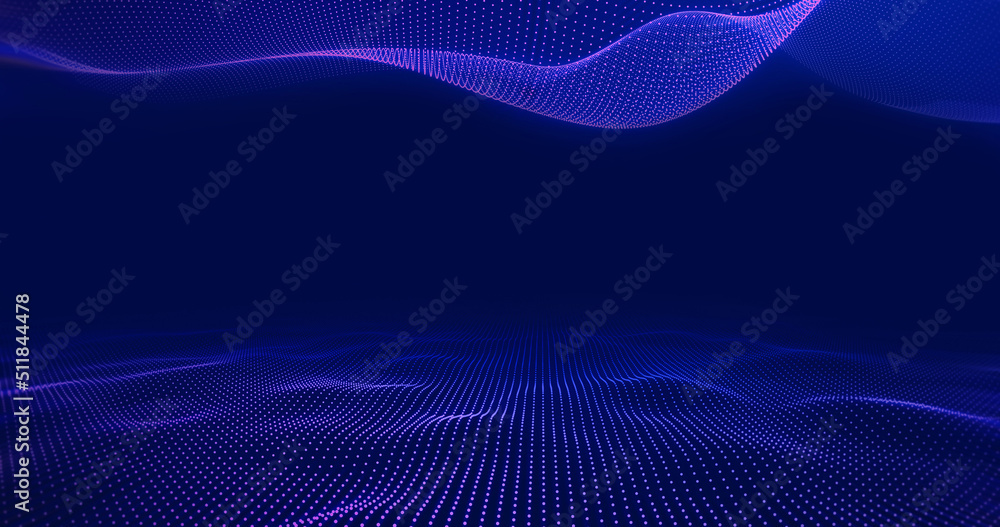 Poster universe of data inside of the virtual reality. metaverse abstract background.