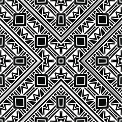 Abstract geometric seamless pattern.  Black and white vector background. black mandala.