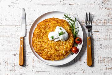 タイトル 	ジャガイモのガレット　French cuisine, shredded potato galette