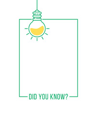 green linear did you know frame like quick tips