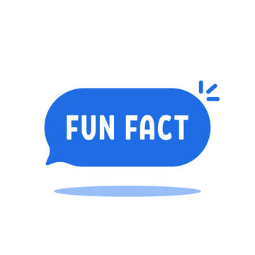 Simple Blue Fun Fact On Speech Bubble