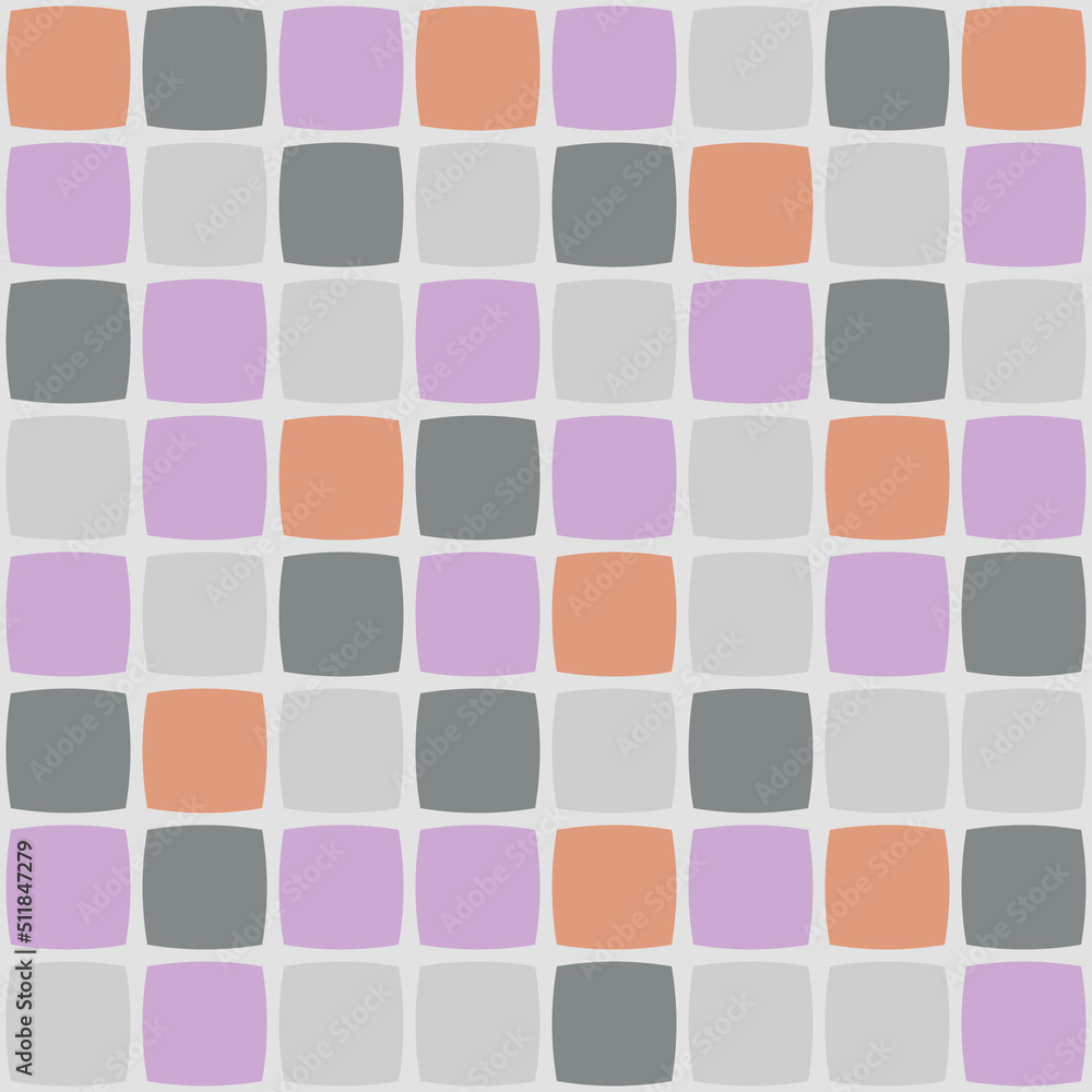 Aufkleber Mosaic cell squares. Vector with simple squares.