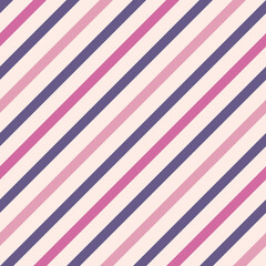 Obraz premium Pink diagonal stripes. Vector simple pattern of identical stripes.