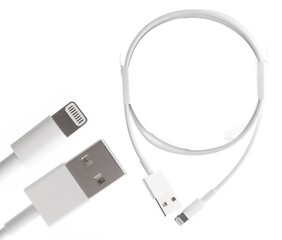 image of cable white background