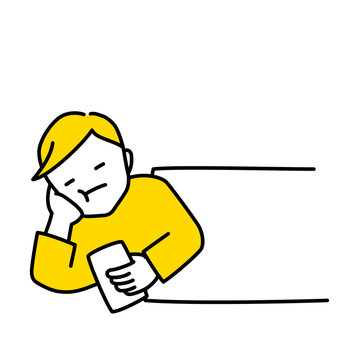 recommend clip art: 寝転んでスマホをいじっている男性のイラスト（白背景・ベクター・切り抜き）