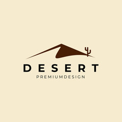 Desert logo vector illustration design