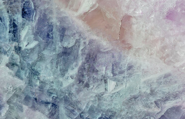 Obraz na płótnie Canvas yellow and blue fluorite mineral close-up