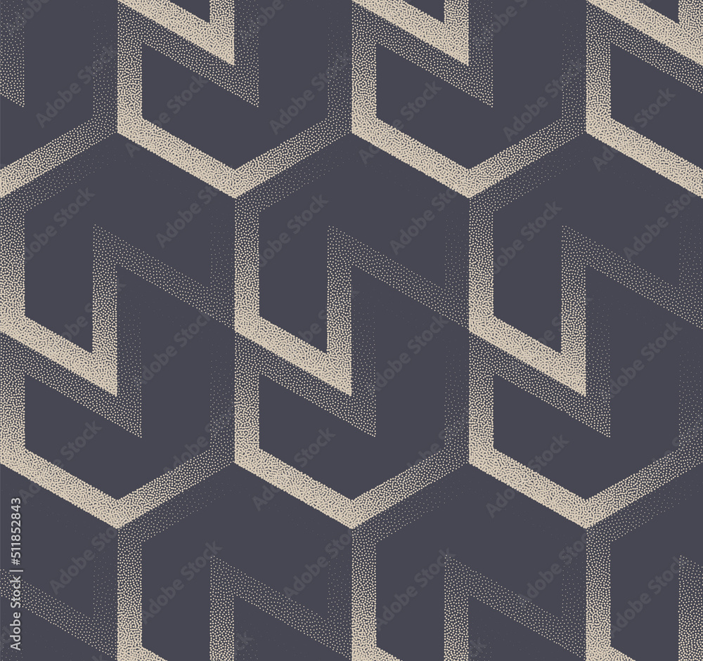 Poster linear geometric grid catchy fashion seamless pattern vector abstract background. extravagant retro 