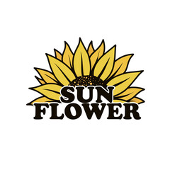 sunflower logo design