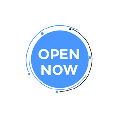Open Now text button. Web button banner template Open Now
