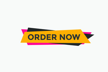 Order Now text button. Web button banner template Order Now
