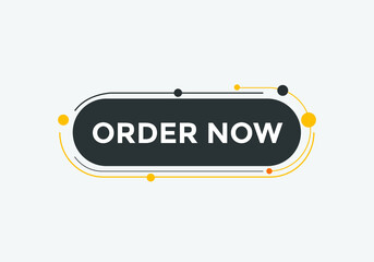 Order Now text button. Web button banner template Order Now
