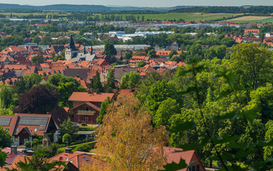 Germany, Harz, Wernigerode, 15-06-2022 Wernigerode Castle attracts many tourists