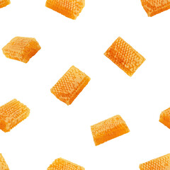 Honeycomb isolated on white background, SEAMLESS, PATTERN