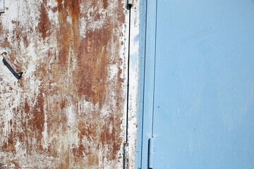 Iron, rusty texture.