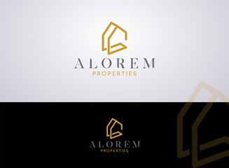 Creative real estate logo, symbol and icon vector