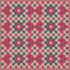 Multicolor truchet tiling connections illustration