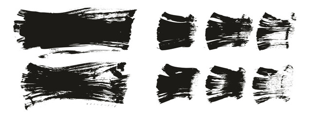 Flat Fan Brush Thick Long Background & Straight Lines Mix High Detail Abstract Vector Background Mix Set 