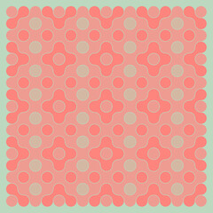 Multicolor truchet tiling connections illustration