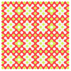Multicolor truchet tiling connections illustration