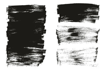 Flat Paint Brush Thin Long Background Mix High Detail Abstract Vector Background Mix Set 