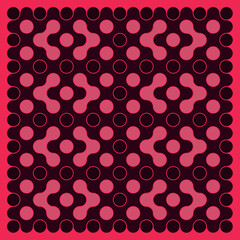 Multicolor truchet tiling connections illustration